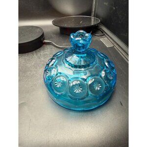 Moon n Star Colonial Blue Domed Butter Lid Only